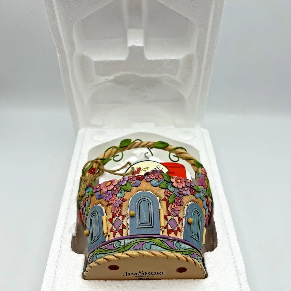 Jim Shore Heartwood Creek Be Open to Miracles Easter Basket with Ornaments